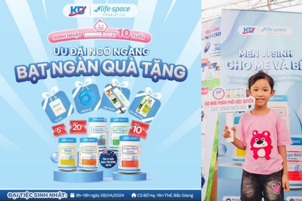 sinh nhật 10 năm khang baby